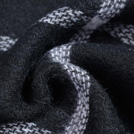 纬漫纪春季保暖毛边格子围巾V615203 商品图1