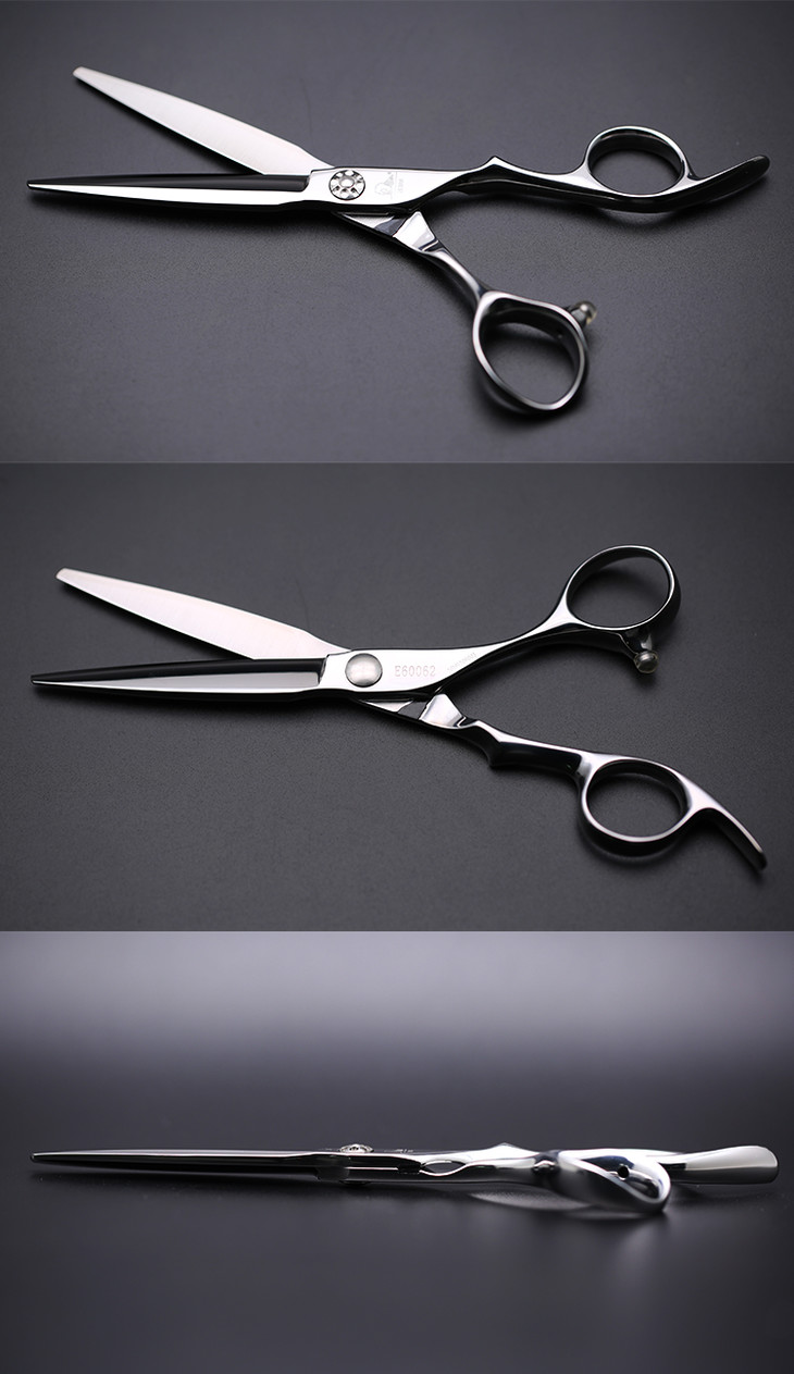 zebra斑马剪刀e60062磨砂锋利直发刘海结构剪线条剪半手型平剪60寸