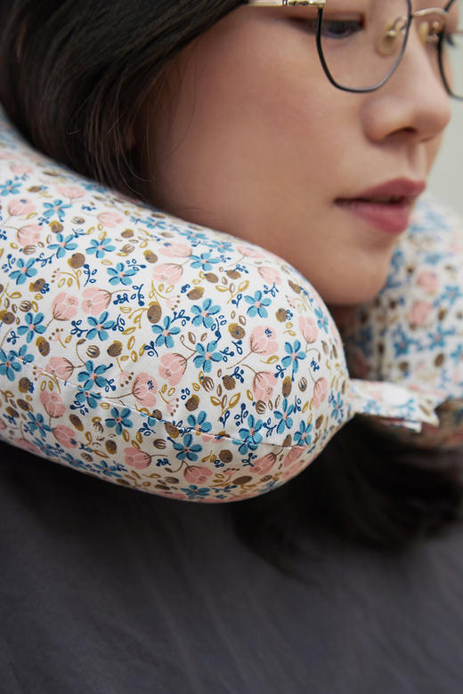 U型枕记忆枕棉布枕便捷午睡乳胶枕旅行枕头 商品图4