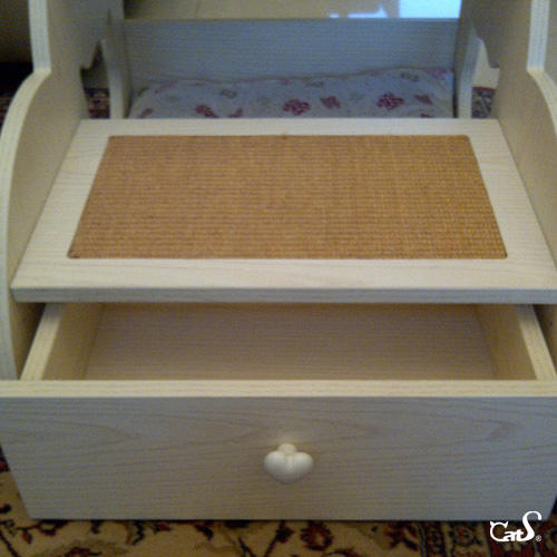 CatS猫家具木制猫楼梯 猫屋猫窝 储物抽屉 剑麻猫抓板 T包邮 商品图2