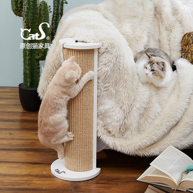 CatS猫家具吃豆人防猫抓沙发保护 剑麻转角猫抓柱猫抓板 G5包邮