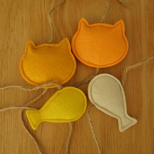 CatS特别定制:麻绳毛毡猫玩具 木天蓼玩具 CatS猫家具专用 包邮 商品图3