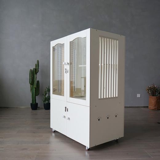 CatS猫家具 高端家用隔离柜 钢化玻璃木制透气猫笼猫别墅 包邮 商品图1