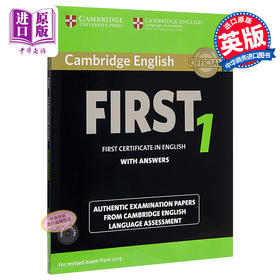 【中商原版】英文原版 Cambridge English First 1 Students Book