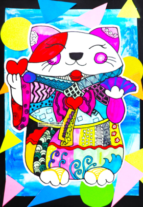 《招财猫》【自动发货：下单后，点击手机短信中收到的链接，即可获取文件下载的链接；如有任何问题，可添加客服微信hm33268获得帮助】