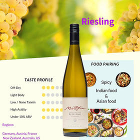 MILLTON OPOU RIESLING	米尔顿酒庄欧普雷司令白葡萄酒