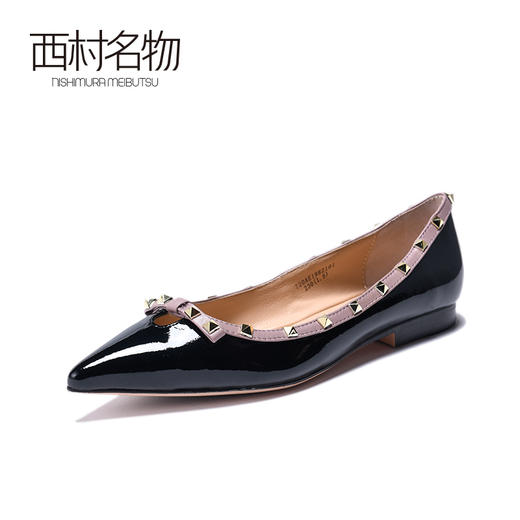 西村名物2020春季新品时尚潮流百搭女单鞋小牛皮女鞋T20AE19821 商品图3