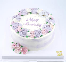 韩式清新花朵蛋糕（下单请先看详情）