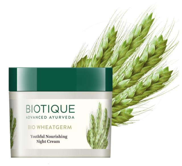 Biotique Wheatgerm Nourighing Night Cream50g保湿晚霜韩国直邮JPY带授权招加盟代理
