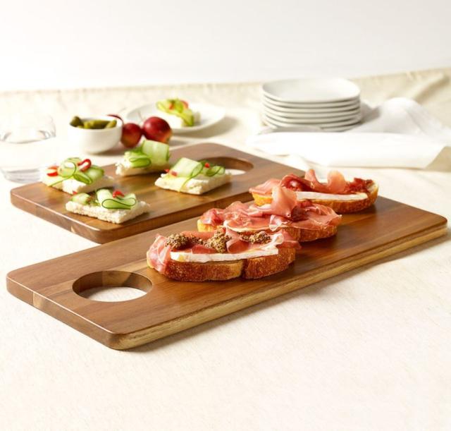 Acacia Wood Serving Board Set 2P木餐盘套装#1134731韩国直邮JPY带授权招加盟代理