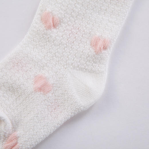 英氏女童袜子女宝长筒袜春夏新品中筒袜透气柔软YIWHJ10010A01 商品图1