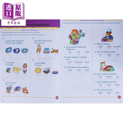 【中商原版】FLASHKIDS预测卷1-8年级 Test Prep Grade 1-8(Flash Kids Harcourt Family Learning) 课外练习 亲子英文学习 分级英文 商品图3