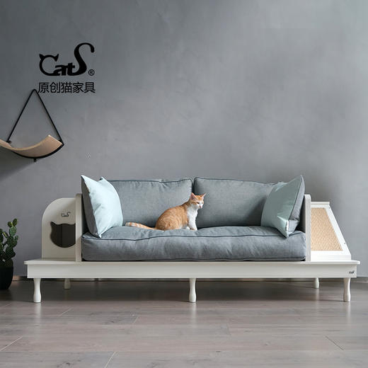 CatS猫家具人猫共用单人双人沙发 可定制 配羽绒羽毛垫 包邮 商品图0