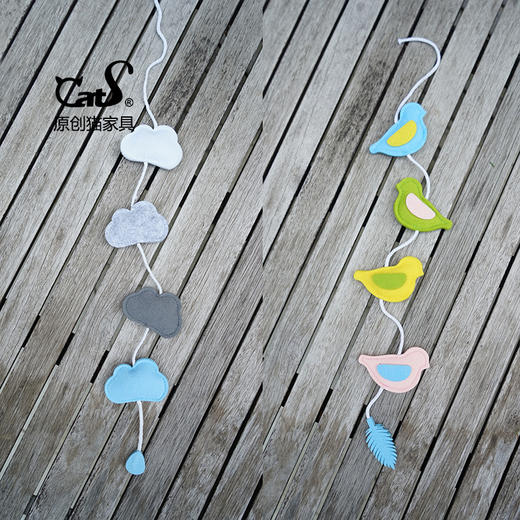 CatS特别定制:一串云 爱情鸟 麻绳毛毡猫玩具高定版限量供应 包邮 商品图3