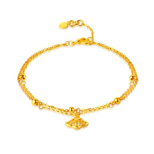 吉盟珠宝 爱在金生 花醉 黄金手链 计价