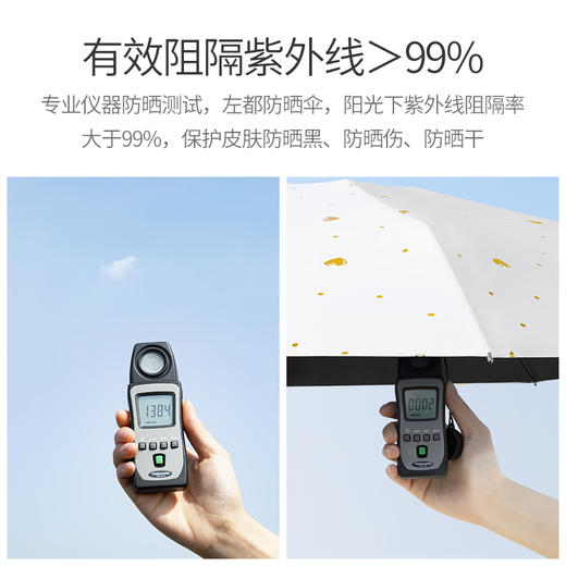 【便携防晒伞】左都烫金防晒伞 【UPF50＋】 商品图1