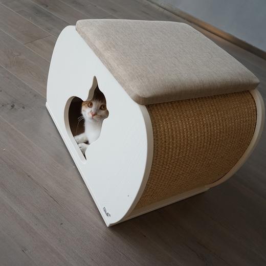CatS人猫共用小弧凳 换鞋凳 搁脚凳 猫咪用品猫咪玩具 包邮 商品图2