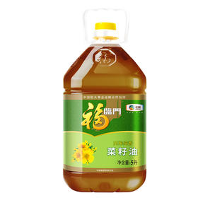福临门非转压榨纯香菜籽油  5L 中粮出品