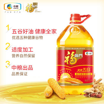 中粮福临门天天五谷食用植物调和油(5L+400ML) 商品图1