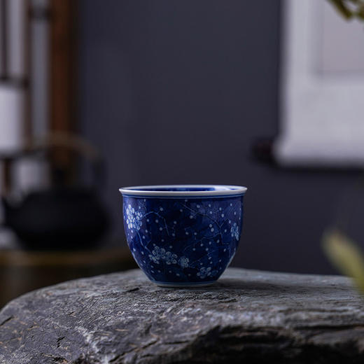 太朴柴窑冰梅小缸杯