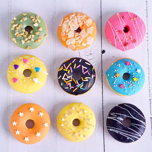 甜甜圈套装自制彩色甜甜圈原料