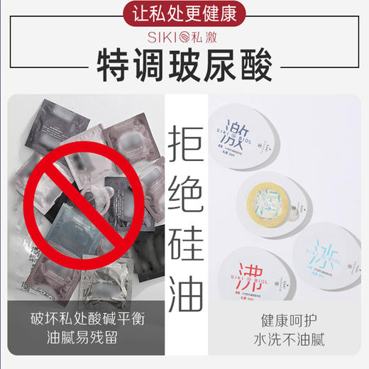 SIKI私激水薄系列 黑科技变径套 超薄003玻尿酸避孕套 国潮新款潮薄计生情趣成人用品 商品图3