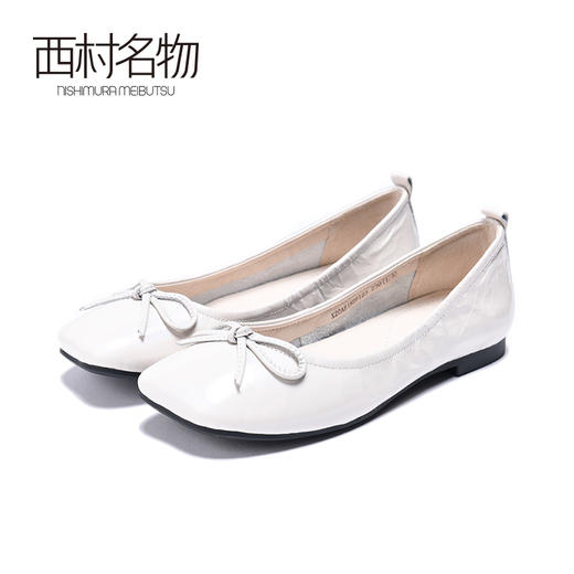 西村名物2020年春季新品平跟韩版休闲小皮鞋 X20AE18261 商品图3