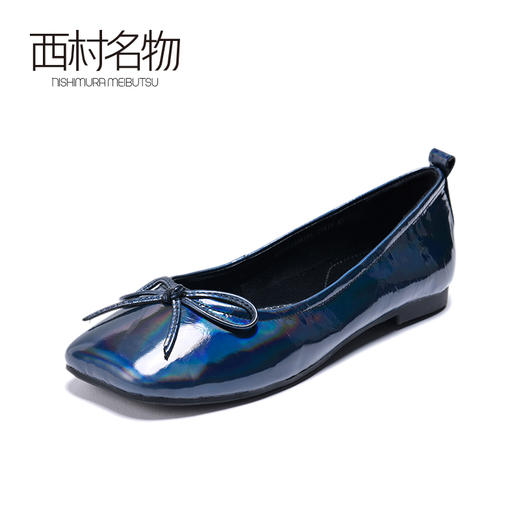 西村名物2020年春季新品平跟韩版休闲小皮鞋 X20AE18261 商品图2