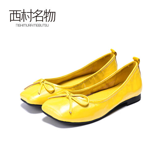 西村名物2020年春季新品平跟韩版休闲小皮鞋 X20AE18261 商品图1