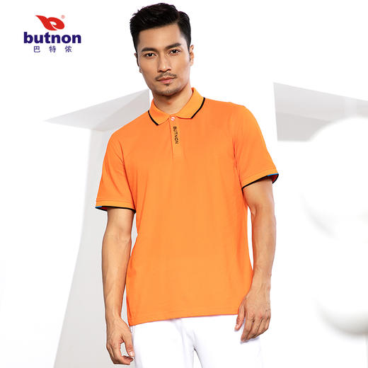0123巴特侬男运动短袖休闲T恤男短袖POLO衫纯色棉短袖 商品图7