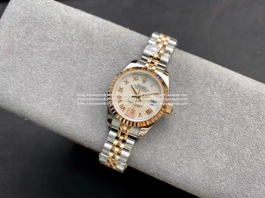 WF出品，女装日志型28㎜日志型279174-0009 ①：女装日志型的蚝式表壳是坚固优雅、美比例的典范。采用316L不锈钢来锻造不锈钢腕表表壳，具备高抗腐蚀性。这种超合金不仅非常耐用且易于磨光，即 商品图3