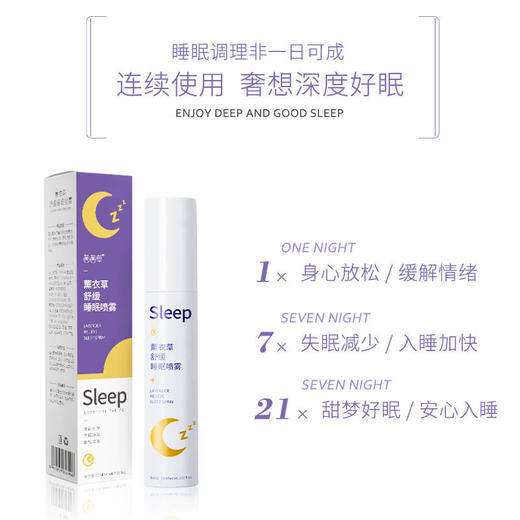 【第二瓶半价】拯救睡眠 快速入睡 枕边睡眠喷雾褪黑素深度睡眠 商品图1