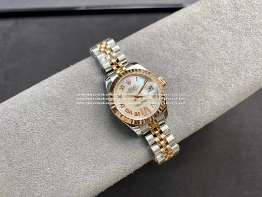 WF出品，女装日志型28㎜日志型279174-0009 ①：女装日志型的蚝式表壳是坚固优雅、美比例的典范。采用316L不锈钢来锻造不锈钢腕表表壳，具备高抗腐蚀性。这种超合金不仅非常耐用且易于磨光，即 商品图4