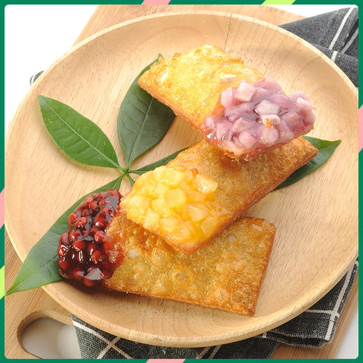 抢购价229元盒吉安水果派红豆香芋80克10个油炸小吃半成品奶茶甜点