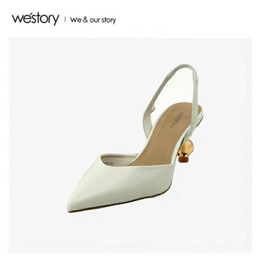 2020春季新款尖头时髦Slingback尖头高跟鞋女W20AH51421 商品图1