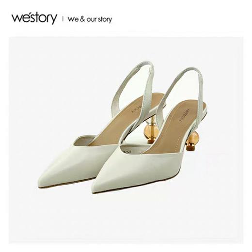 2020春季新款尖头时髦Slingback尖头高跟鞋女W20AH51421 商品图3