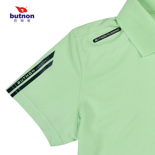 0126巴特侬新款女休闲短袖运动短T针织反领女短袖上衣 商品图10