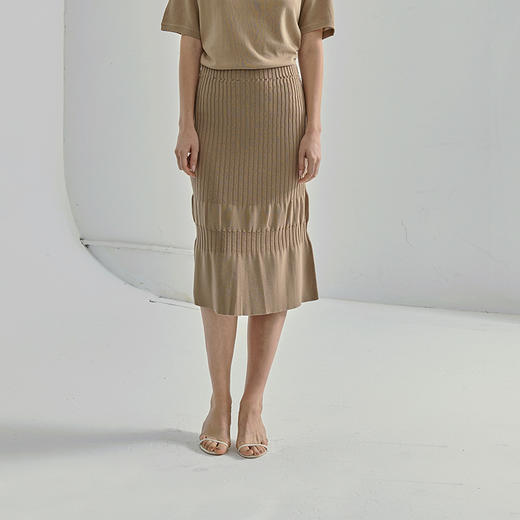 Viktoria Chan | AW19051 Thea Ribbed Skirt [针织半裙] 商品图4