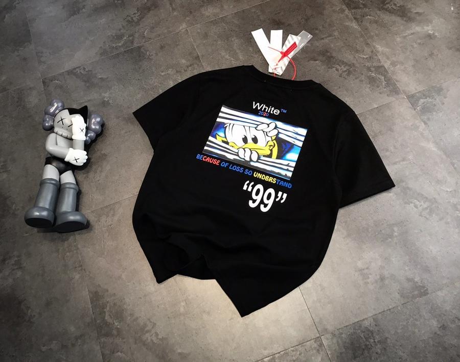 点此购买 off×唐老鸭印花短袖t恤 ks140352