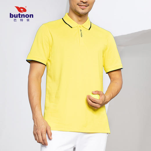 0123巴特侬男运动短袖休闲T恤男短袖POLO衫纯色棉短袖 商品图11