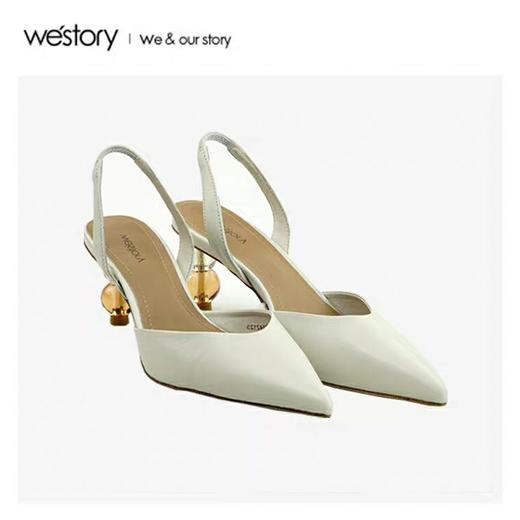2020春季新款尖头时髦Slingback尖头高跟鞋女W20AH51421 商品图2