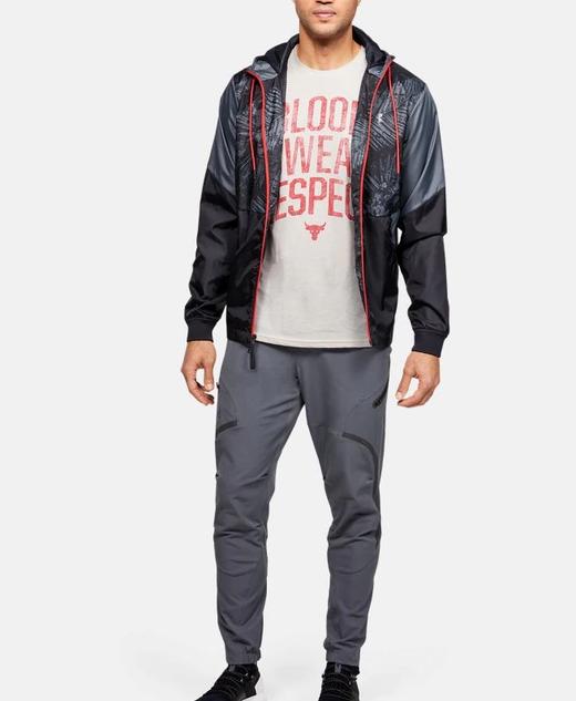 安德玛健身装备强森系列安德玛ua强森rock男子训练运动t恤underarmour