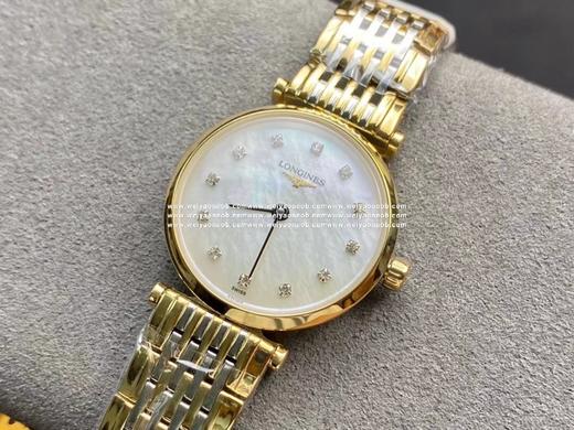 原单货，浪琴 间金嘉岚系列 对版表盘白钻 小号24mm 316钢 瑞士石英机芯 商品图7