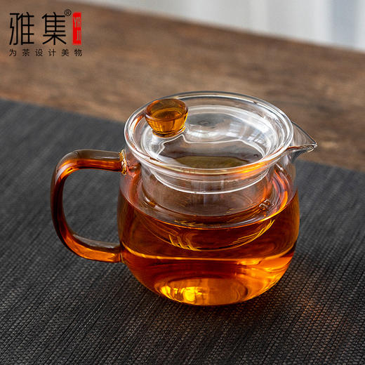 雅集  颜品壶  耐热玻璃 茶水分离  过滤泡茶壶 商品图0