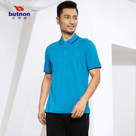 0123巴特侬男运动短袖休闲T恤男短袖POLO衫纯色棉短袖