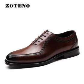 佐天奴/ZOTENO   男鞋春夏德比鞋商务正装皮鞋英伦系