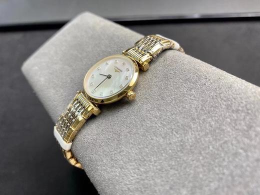原单货，浪琴 间金嘉岚系列 对版表盘白钻 小号24mm 316钢 瑞士石英机芯 商品图11
