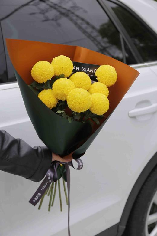 清明节花礼乒乓菊花束