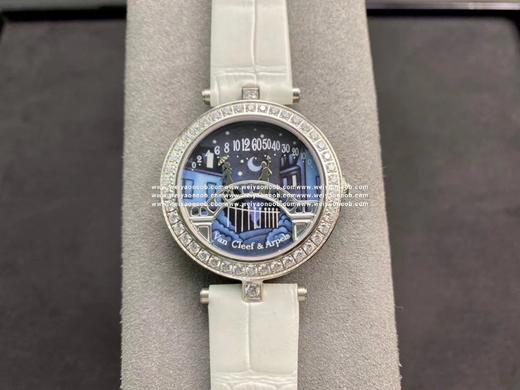 梵克雅宝-Van Cleef&Arpels❥诗意复杂功能系列(情人桥)女表❥瑞士石英机芯❥蓝宝石玻璃镜面❥表壳直径约36mm          厚度约8mm❥女孩是时针男孩是分针    走到12点就会 商品图3