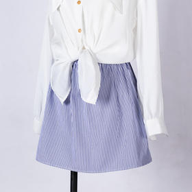 裁缝学苑 AG37卫衣衬衫半身叠穿内搭裙11服装切割图纸牛皮纸样